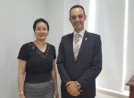 Giám đốc công ty Thăng Long Mrs Hồng Vân cùng với đối tác